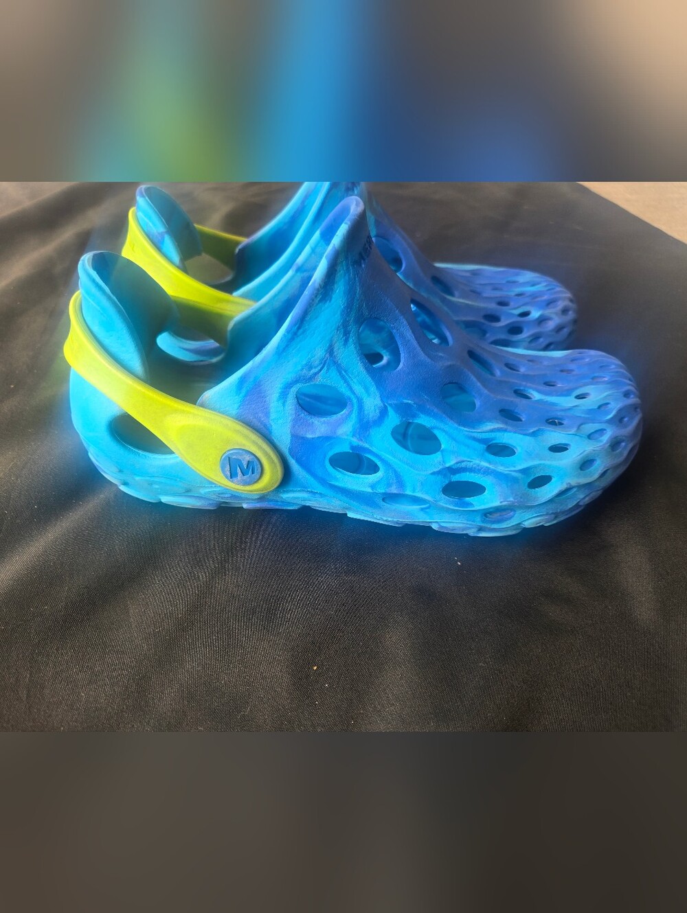 Merrell Kids Blue and Yellow Water Clogs
